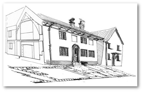 Drawing of a house